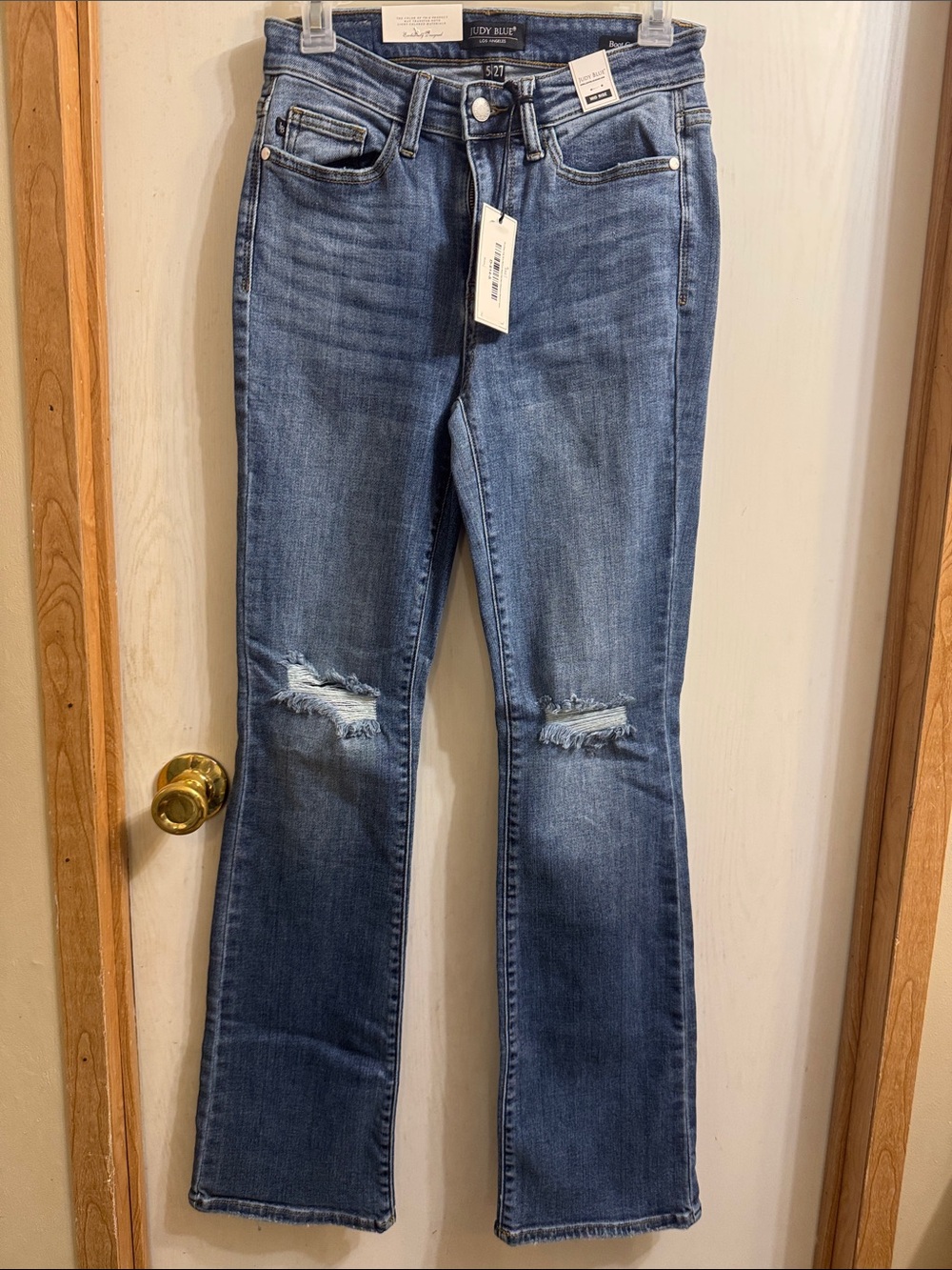 Women's Judy Blue Distressed Bootcut Jeans